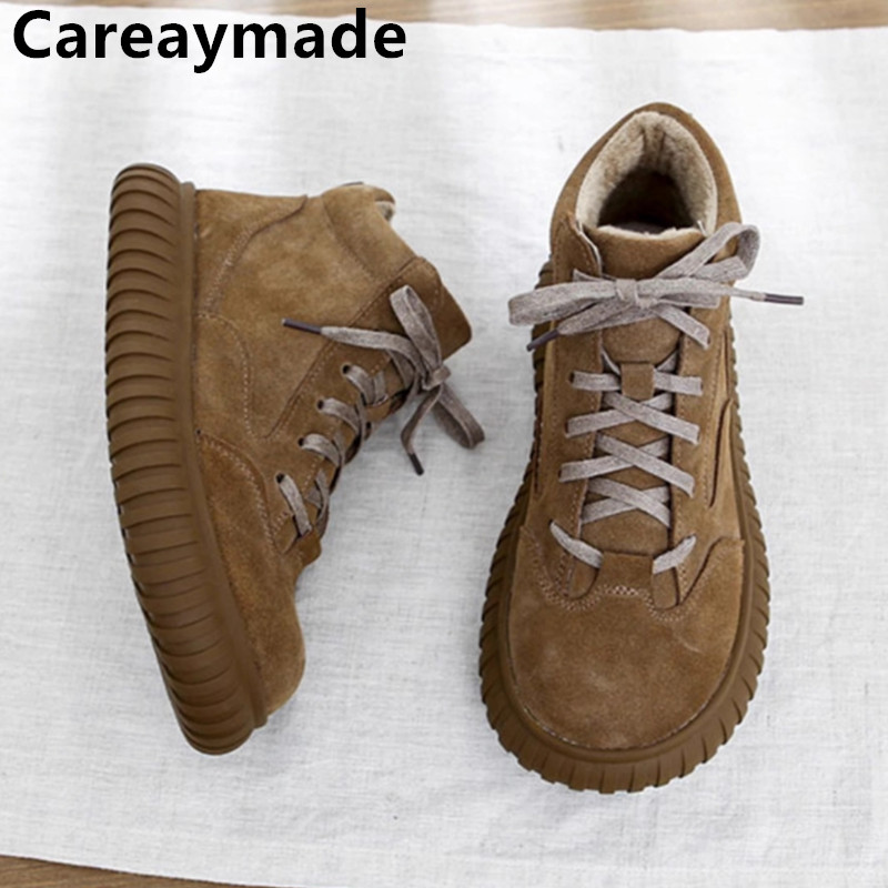 Women'S Shoes Wide Width - Careaymade-Wide Head Genuine Leather Women's Boots