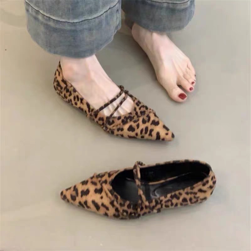 Pointed Toe Flat - Retro Flat Ballet Dance Single Shoes