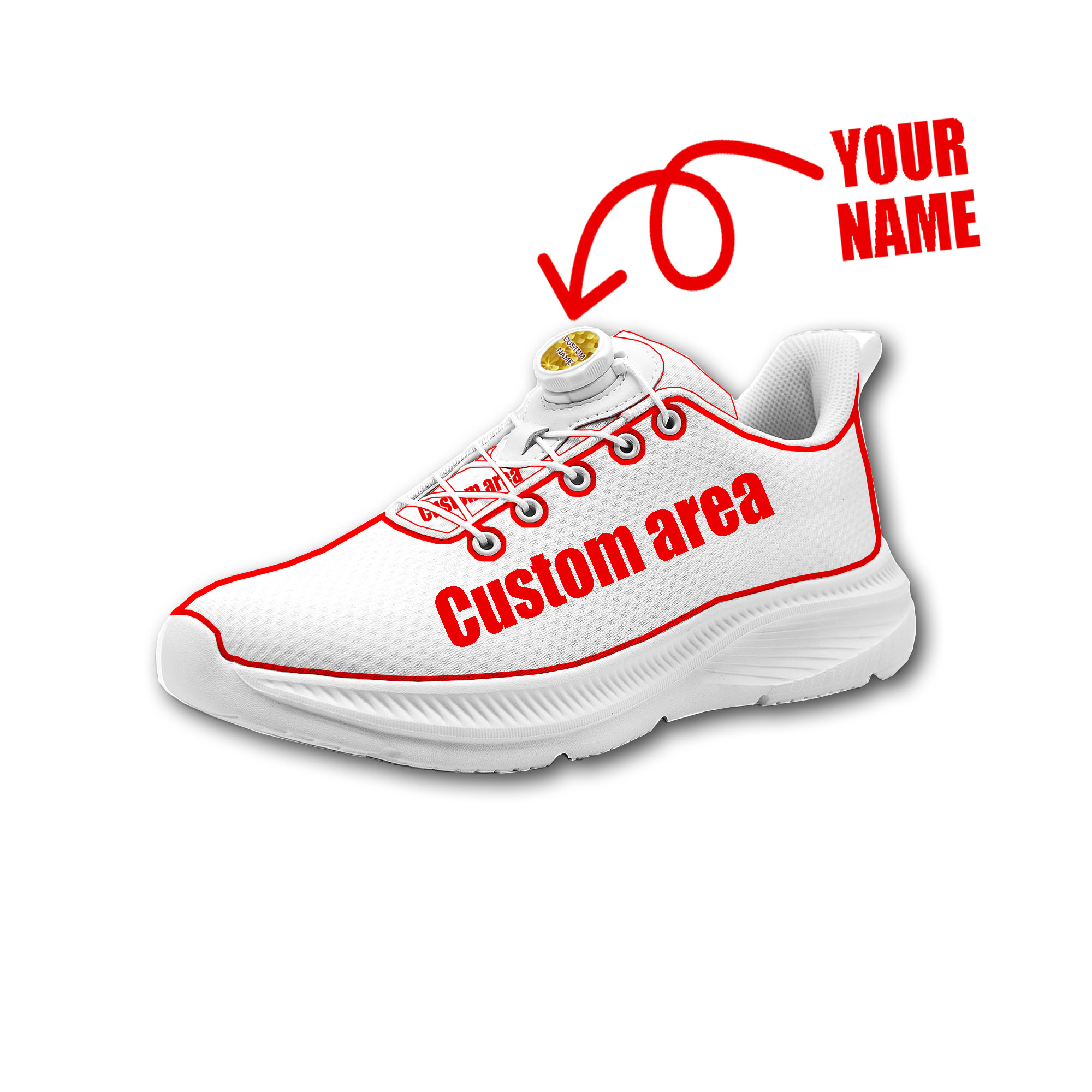 Women Shoes Logo - Custom Walking Shoes Men Woman Rotating