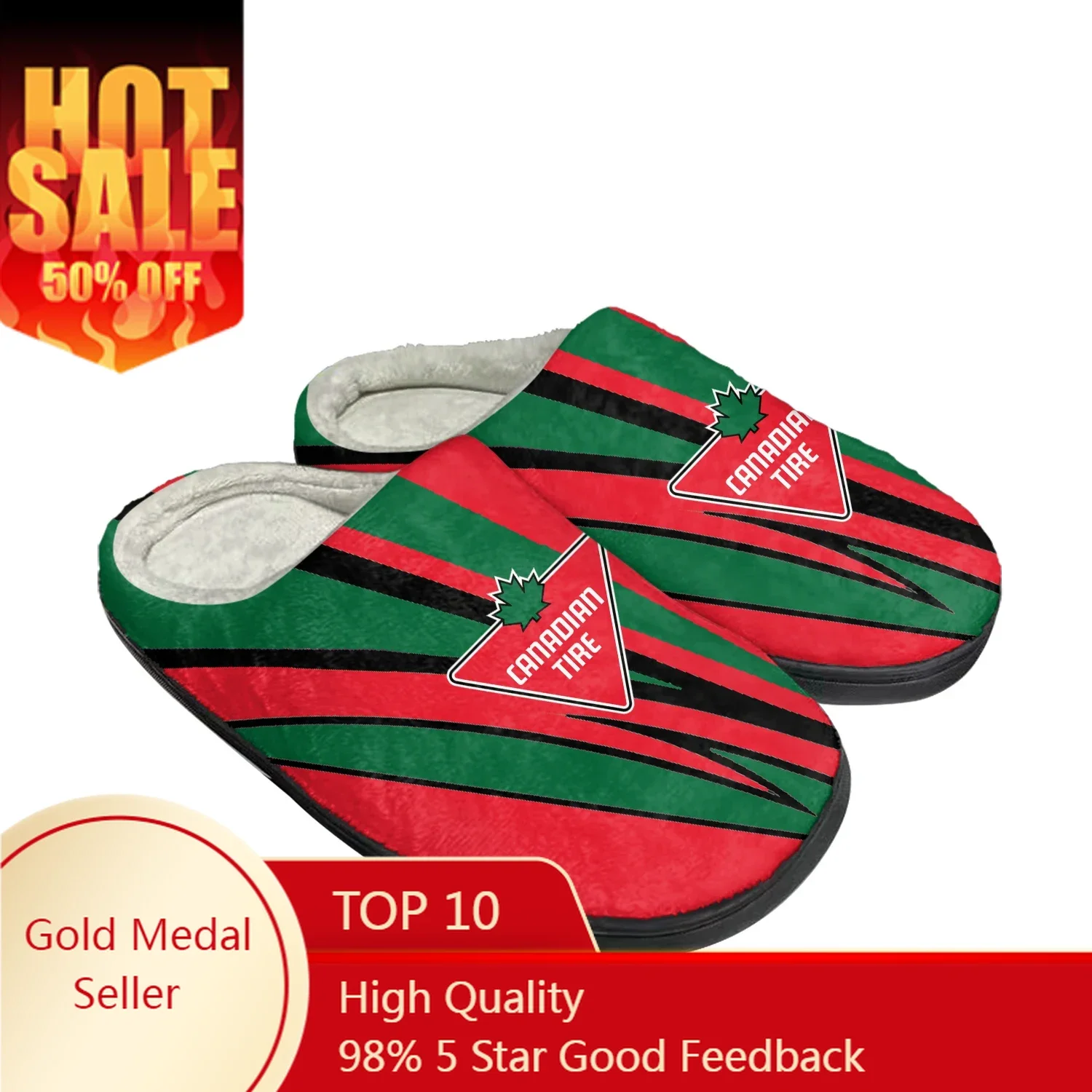 Women Shoes Logo - Canadian Tire Logo Home Cotton Slippers