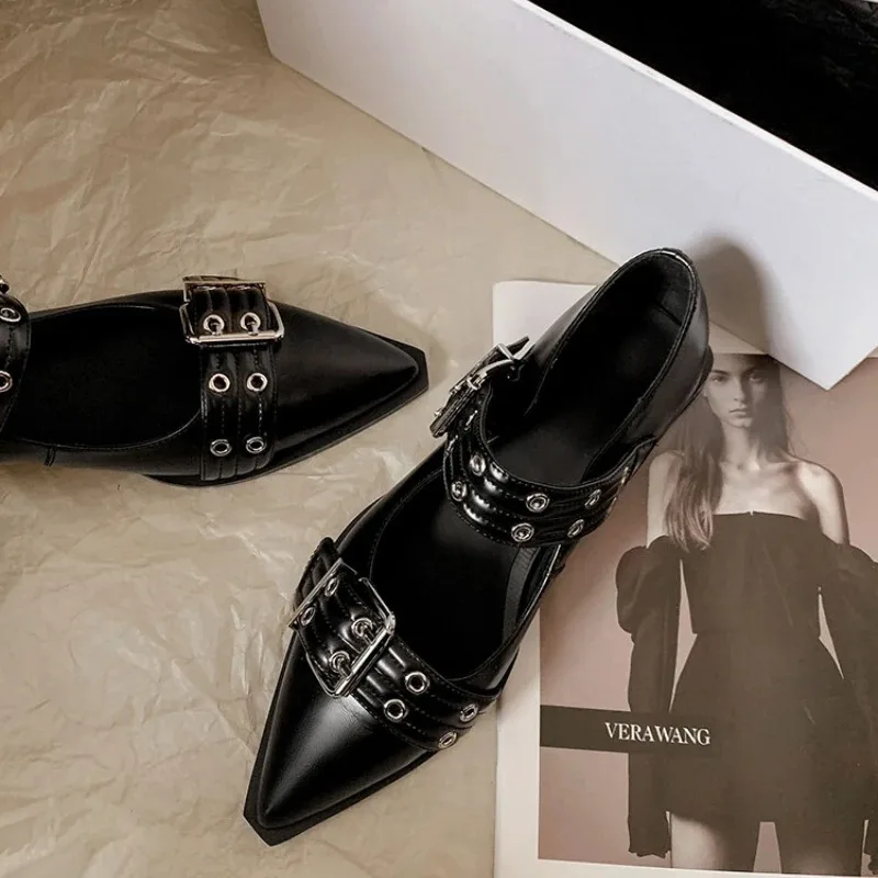 Pointed Toe Flat - Women's Shoes Designer Luxury Low Heel