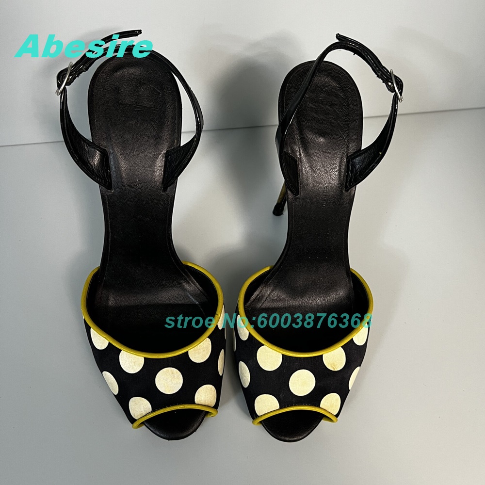 Polka Dot Patchwork Two-Tone S - đánh giá và giá Women'S Shoes Y2K