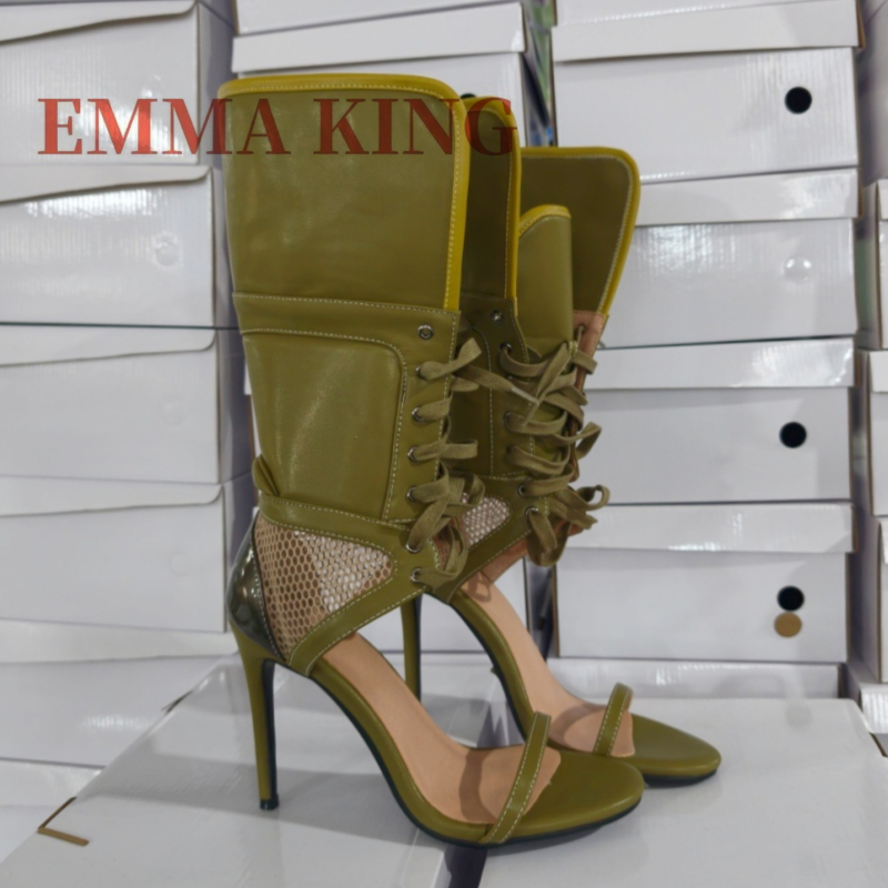 Green Fold Over Ankle High San - đánh giá và giá Women Shoes Boots
