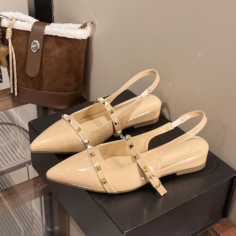 2026 New Style French Rivet He - đánh giá và giá Pointed Toe Flat