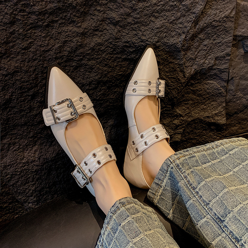 New British-style Belt-buckle  - đánh giá và giá Pointed Toe Flat