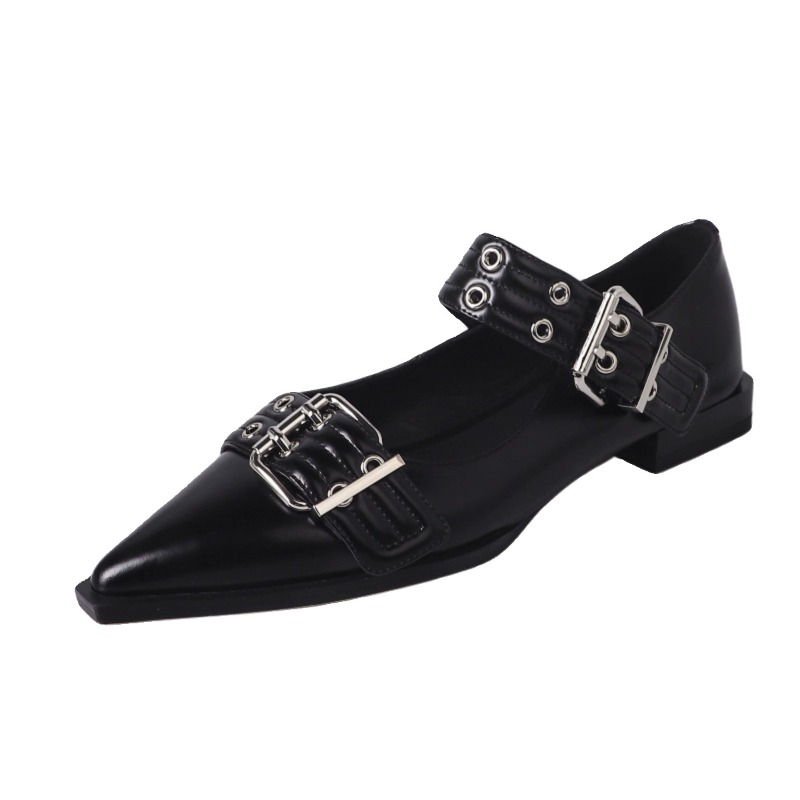 New British-style Belt-buckle  - đánh giá và giá Pointed Toe Flat