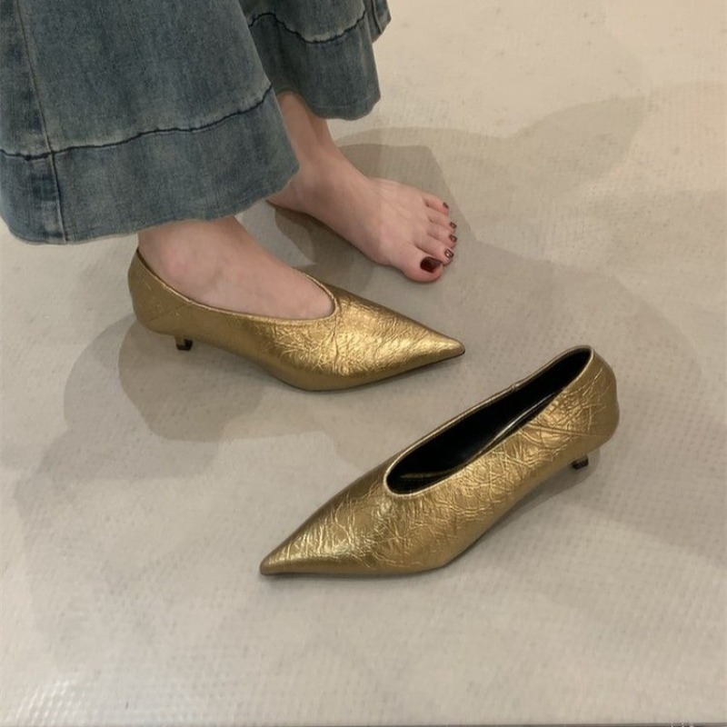 2025 Autumn New Commuter Wind  - đánh giá và giá Pointed Toe Flat