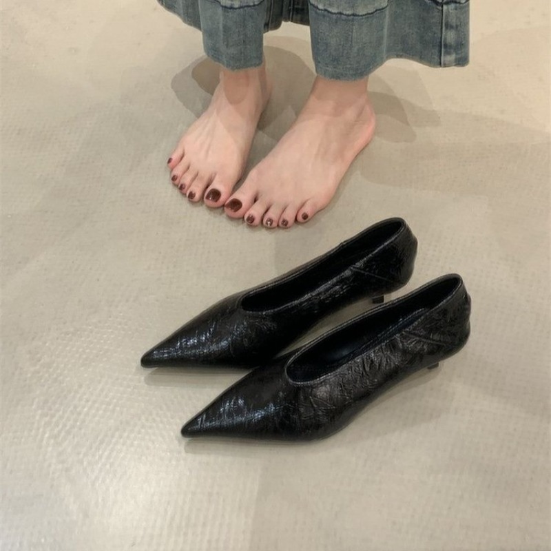 2025 Autumn New Commuter Wind  - đánh giá và giá Pointed Toe Flat