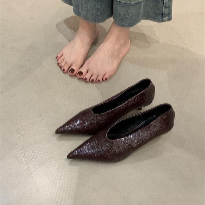 2025 Autumn New Commuter Wind  - đánh giá và giá Pointed Toe Flat