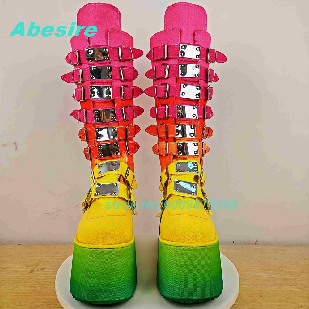 Mixed-Color Patchwork Multi-Bu - đánh giá và giá Women'S Shoes Y2K