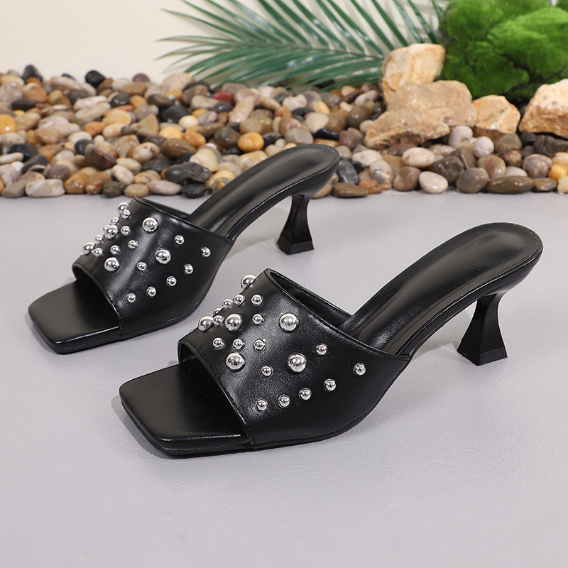 Punk Rivet Decor High Heel San - đánh giá và giá Women'S Shoes Y2K