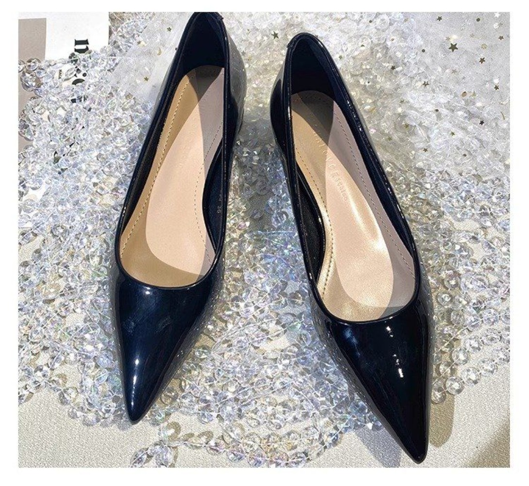 French style patent leather po - đánh giá và giá Pointed Toe Flat