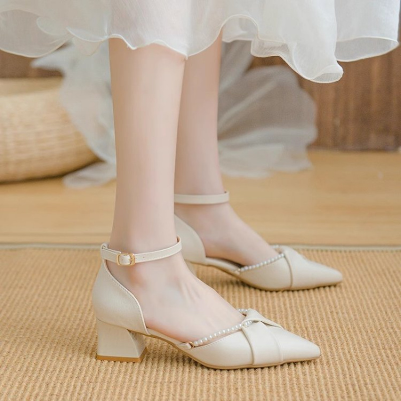 Pearl Ankle Strap High Heels 2 - đánh giá và giá Women'S Shoes For Wide Feet