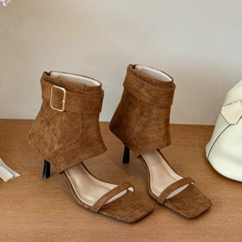 Retro Summer New Square Toe Op - đánh giá và giá Women Shoes Boots