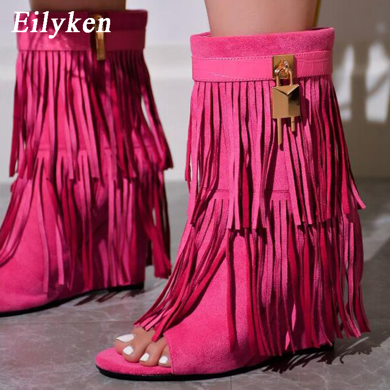 Eilyken Designer Fringe Wedges - đánh giá và giá Women Shoes Boots