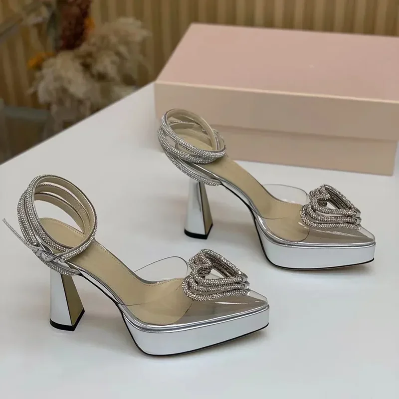 Platform Crystal Love Decorati - đánh giá và giá Pointed Toe Flat