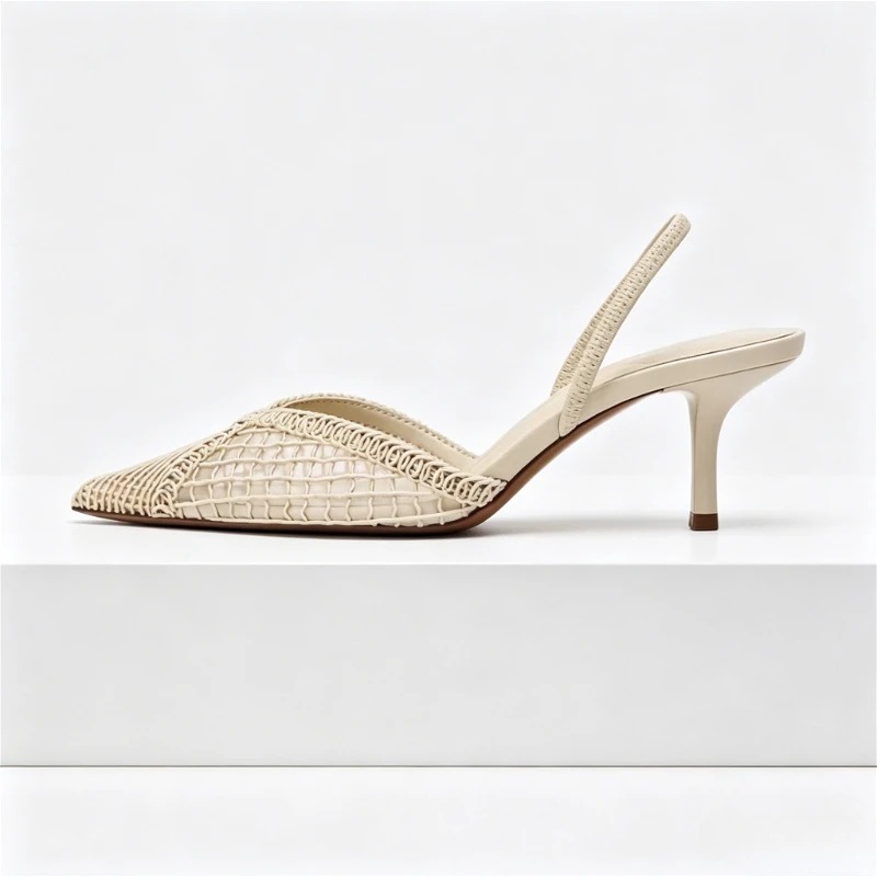 Mesh Woven Heeled Sandals Wome - đánh giá và giá Women Shoes Brands